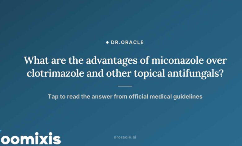 Miconazole vs Clotrimazole